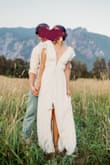 Wore this for my engagement shoot and I felt so incredibly beautiful! I would get married in it if I didn't have my wedding dress. I will say I am size 25 waist and 32c boobs and the straps fell down easily, however some gals on here said the waist fit small. As long as you don't bend down too often you'll be good to go! - Nancy R.