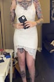 Wearing it for my bridal shower and the rehearsal dinner in early September and it will be hot outside and this dress is perfect! Great mix of sexy and classy. I can comfortably say no grandmas will be offended in this dress! Lol - Sidney B.