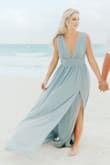 I bought this dress for my beach engagement photos. It was so beautiful on and photographed so well. The top/ chest area was a little large and I think I could have sized down to a XS but overall super great quality! - Ashlea W.