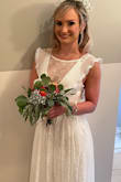 I recently used this dress as my wedding gown. It fit perfectly! It was just what I was looking for. - Mayra C.