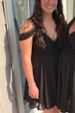 My bachelorette was a surprise, but my MOH told me I needed to wear a sexy black dress for the first night. I still didn't have a dress the week before, so took a chance on my first Lulus order, hoping it would arrive on time. Even though it was loose on the bust, it fit perfectly around my waist and I felt so good! I bought a push-up bra to help lift the girls and was ready to party all night. I got so many compliments on this find! - Kasey S.