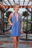 Be prepared to steam this dress before you try it on. The material is lightweight so you will stay cool and look classy on those hot summer nights. - Shannon R.