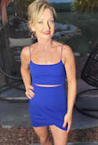 I love the color of this dress. I do wish it was a bit longer though. It's on the tighter side so don't plan on wearing underwear underneath. - Shannon R.