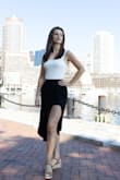 Loved it so much.
It fits perfectly and the fabric is soft and stretches out.
I paired out with a white sleeveless bodysuit for Lulu's and they looked amazing together. - Roana K.