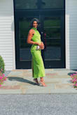 I got some many great compliments at my cousins outdoor wedding. It was a fire look. Recommend wearing cutlets or go braless with this dress. The color looked great on my skin! I also wore these with the lulus Adelle Silver Snake Embossed Ankle Strap Heels. Completed the whole look. - Alia T.