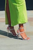 Love these shoes, it completed the whole look. Definitely going to wear these again and again! Super easy to put on, easy to dance in, no pain. Truly sliver color, and goes perfectly for any wedding attire or event. Will definitely pair these with holiday outfit next. - Alia T.