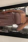 This dress fits beautifully and so flattering. But it is not the purple that is shown in the photo. I contacted lulus to confirm I was sent the correct one because the colour is so off. I got a bogus reply of "make sure the lighting of your screen could make the colour change". Either way - still cute but it is not the lavender shown!! - Katie M.