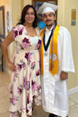 This dress was the perfect one to wear for my son's graduation. It is a bit open and revealing in the bust area so I wore a tank top underneath. - Vivian G.