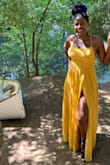 Loved this dress and so did everyone else who saw me in it! Color is gorgeous and fit is amazing! Got me some boob tape bras to complete the backless design and the whole fit looked amazing. Definitely recommend the dress! - Faith K.
