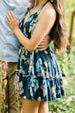 Looked absolutely amazing in pictures with the print. The ties were finicky, but it worked in the end. - Savannah L.