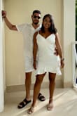 I purchased this dress for an all white party at the beach. I was worried about how it was going to fit especially because I'm short but it was absolutely perfect! - Melissa A.