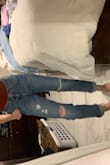 I was hesitant upon buying these. They are my first "nonskinny" jeans. I am very thin but toned built, so baggy clothing is a hit or miss (mostly miss). BUT I love these jeans. They hug my thighs really well and even tho i have a small butt, they are flattering and don't give me a "pancake" appearance LOL. I do cuff them a couple of times and love the way it looks. I even bought them in the style with no holes. - Morgan S.