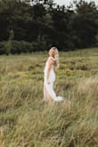 Ordered this dress for a photoshoot and was a little nervous it would be see through. Ended up fitting perfect! The material is lightweight and was everything I dreamed of for the shoot! Fits true to size! - Madison Y.