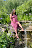 This dress was so cute and comfortable I wore it twice. Figured I'd get my moneys worth. I wore it for my sisters wedding and did a maternity shoot. I love the fabric. I will say the dress has some weight to it. - Starina M.