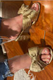 These shoes are cute and comfortable! They can dress up a casual outfit. I got them in gold, would recommend! - Karina B.