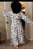 I thought it would be more flowing and light. I felt like a nun when I tried it on. Just not for me I think. - Amy M.