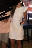 This was absolutely perfect for my rehearsal dinner. It fit great - not too tight but not too loose. Looks classy yet has some spice with the ruffle. Very comfortable and not see through at all! This was my first purchase from Lulus and I am so impressed with the quality! I will be ordering more! - Leann Z.