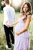 Sized up and wore this for a maternity shoot at 36 weeks.  It was the perfect compliment to a bump! - Morgan D.