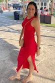 I love love love so much this casual/semi formal amazing dress. This dress is the best. I love how it shapes you, the material is perfect and color it's just how it looks in the picture. I want to get another one in a different color for sure. - Maria S.
