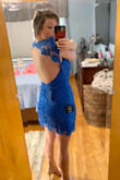 Beautiful dress! I'm super weird about needing to wear a bra all the time. With this dress& I felt fine w/o one. I love the color too! - Ashley