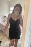 Such a pretty dress and soooo flattering! Material feels slightly cheap but looks great - Kinsey W.