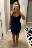 This dress fit really well but I felt like it was a little plain for the cost. Ended up returning it because it wasn't exactly what I was looking for (a formal black tie wedding). Beautiful dress though and if I had an occasion to wear it, I would have kept it! - Stephanie C.