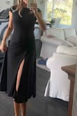 Perfect summer black dress. Made well and light material. - Julietta