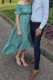I wore it to a wedding last weekend! It fit perfectly and I received many compliments. - Rachel J.