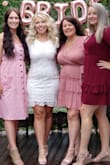 The back of this dress is GORGEOUS! I wore this to my bridal shower and received so many compliments. I only gave 4 stars because the top part of the dress fit sort of awkward and the neckline wasn't a perfect circle, it was sort of wobbly looking. Otherwise it's a beautiful dress. - Krystal A.