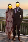 Gorgeous dress for a summer wedding. The material was breathable and comfortable. Perfect length for us tall gals too. I did safety pin the bust as I felt it was cut just a liiiiittle too low for the wedding I was attending. Didn't need a bra, just some stickies to be on the safe side. - Erin M.