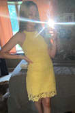 After searching for literally a month to find a good dress for my sister in laws wedding, I finally stumbled on this and it was abdominal perfect. I was a little nervous it would be a bit loose on me but the xs fit very well. it is a little longer than I thought it would be but by very little and still looked so cute. Everyone loved it! - Cheyenne C.