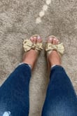 I saw a girl on Instagram wearing these and I asked her where she got them. They were sold out but there was a waitlist. I'd check the site frequently and finally they were available in my size! I love these shoes so much! AND they're comfortable! Best purchase! - Rachel C.