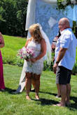 Very pretty and comfortable. Fit lije a glove and did breathe. I got a lot of compliments on it. It was perfect for an out door, second wedding dress. - Victoria S.