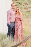 This dress is gorgeous and great quality. It does run a little long so even being 5'8 and wearing 4 inch heels, the dress still would get caught under me when I walked if I wasn't careful. Still think it fits great and was perfect for engagement photos! (Photography by Tasha Rose) - Louis T.
