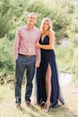 This dress was perfect for engagement photos (credit: photography by Tasha Rose) It ran a little long so even being 5'8 and wearing 4 inch heels it would get caught under me a bit but still worth it! - Louis T.