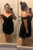 Quick try on opinion. I will need to alter the straps, a little loose. I'm short, the length is a little long, so might have it brought up a bit. Very good quality fabric, not sorry I ordered this. - Klarissa L.