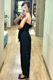 I can't zip it up!  But it fits perfectly from waist down even the length.  I had to return it but paid the shipping out of own pocket since they didn't enclose the "return label" which was such a hassle. - Ingrid G.