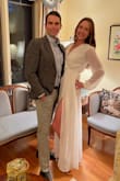 This dress was perfect for my couple shower, the flowy chiffon material, long sleeves and length was elegant and the slit gave it a subtle sexiness.  It was also very comfortable and on a hot day and didn't overheat me. Note: The skirt was long so it went well with a nice pair of heels. - Adrian K.