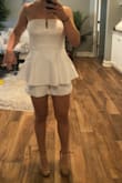 Fits perfectly! A little loose on me but wouldn't change my size. Material is durable and not see-through. Wearing it to my bridal shower! Love it! - Casie R.
