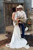 Beautiful Boho Dress! Purchased for my daughter, for her wedding dress. She received so many compliments. The weight of the dress is quality. Everyone thought it was a much more expensive dress. - Patsy R.