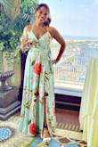 I wore this dress to a summer wedding! Got so many compliments! The color is beautiful and the texture feels great too. I am 5.2, so I did have to get the length hemmed (the dress is long) but it was totally worth it! - Deba_mitra C.