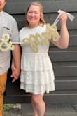 This dress was perfect for my second wedding look! Got married outside on a very hot day (106 F) and bought this for my reception dress. I initially bought a size L but returned for an XL and it fit great. It was so wonderful and comfortable! Great price and great quality :) - Claire U.
