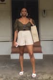 I absolutely love these Sandals ! The white surprisingly goes with a lot of things. Glad I got them! The only thing I will say, they are on the slippery side so be mindful when it's wet. - Hannah W.