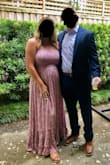 I wore this dress to a wedding in late July and it was perfect. Very comfortable! I got a lot of compliments. I loved how the dress moved when I walked because it is slightly heavier at the bottom from the layers so it shifts around. I ordered a XL but would have been fine with a L. - Alexandra R.