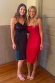Love this dress! Received so many compliments! It's stretchy and thicker than you would think. Hugs you in all the right places. - Chelsea V.