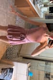 I ordered this for my sorority's recruitment and it's perfect! It even stays up better than I thought, which is nice. It is a little short, but I am used to that being tall. - Madison P.