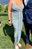 Fit perfectly and so forgiving with the pleating of the front panel. Sliming and sexy at the same time. In love with this dress! - Ashley C.