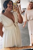 Got this dress as a bridesmaid dress and it was perfect! I have really narrow shoulders so I had to get it altered since it does run big on top. The waist fit like a glove and can't wait to wear it again and again! - Erin C.