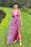 Wore it to a wedding, got a billion compliments. The dress has great movement. Only weird thing is that it looks red in the product picture and it's definitely purple/pink in real life. - Mary K.
