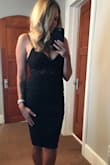 Absolutely love this dress!! I wore a push up bra to perk up the girls. The dress was a perfect fit. Hugged my curves while feeling comfortable. Wore it to date night and did not disappoint. - Amanda B.